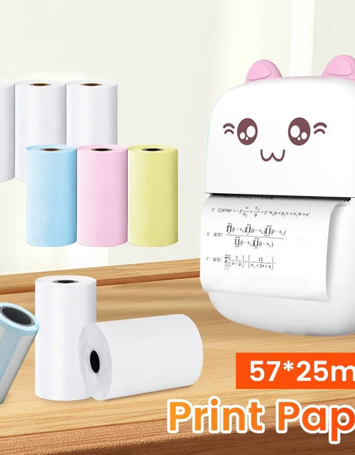 Load image into Gallery viewer, Olaf 57MM Rolls Mini Printer Thermal Paper Label Sticker Self-Adhesive Printing Paper for Mini Printer Kids Instant Print Camera
