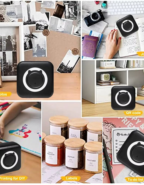 Load image into Gallery viewer, Mini Portable Thermal Printer Paper Photo Pocket Thermal Printer Printing Wireless BT Connect Printers 200Dpi Photo Lable
