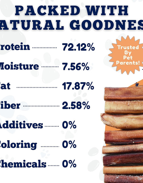Load image into Gallery viewer, Bully Sticks 6 &amp; 7 Inch Regular Size - Premium Bully Stick Dog Chews - Long Lasting Bully Sticks for Dogs - Best Bully Stick Dog Bone - No Hide Dog Chews
