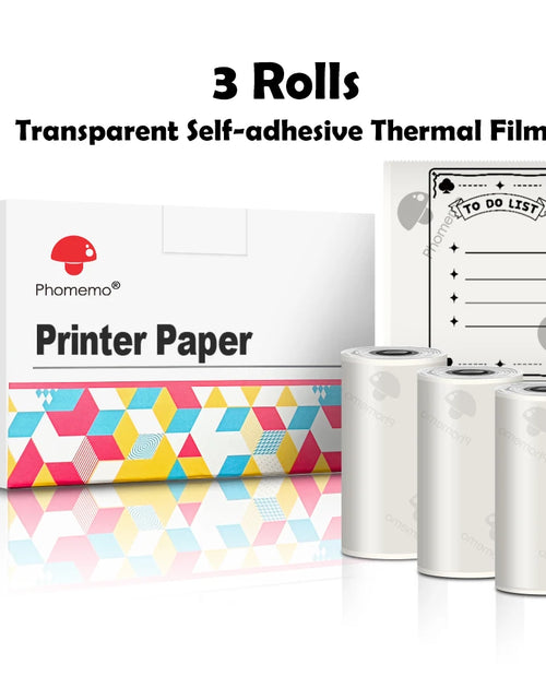 Load image into Gallery viewer, Portable Mini Thermal Printer T02 Mini Pocket Label Printer DIY Self-Adhesive Sticker Label Machine Various Label Paper
