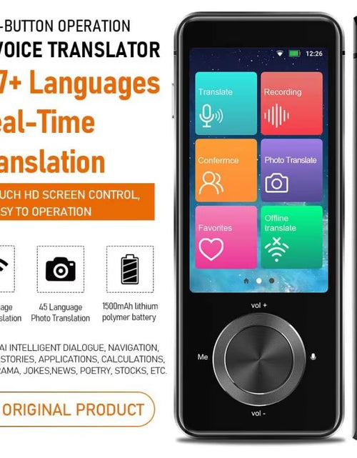 Load image into Gallery viewer, M9/M8 Language Translator Device 107 National Languages Intelligent Translator Real-Time Voice Recording Text Translation Device
